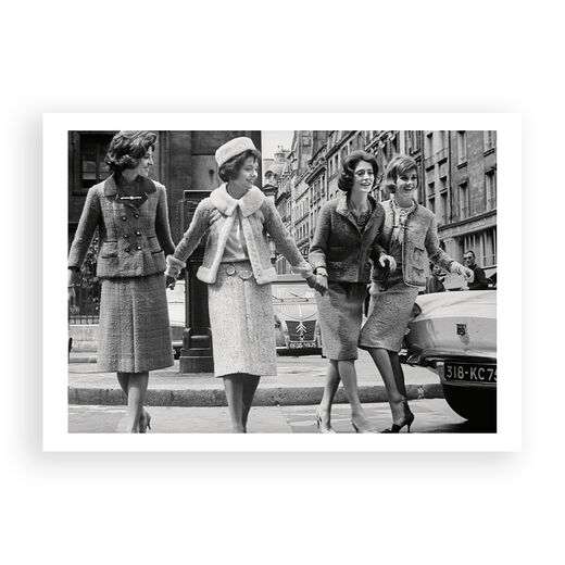 Chanel's Autumn/Winter 1961-2 collection by Paul Schutzer A5 postcard